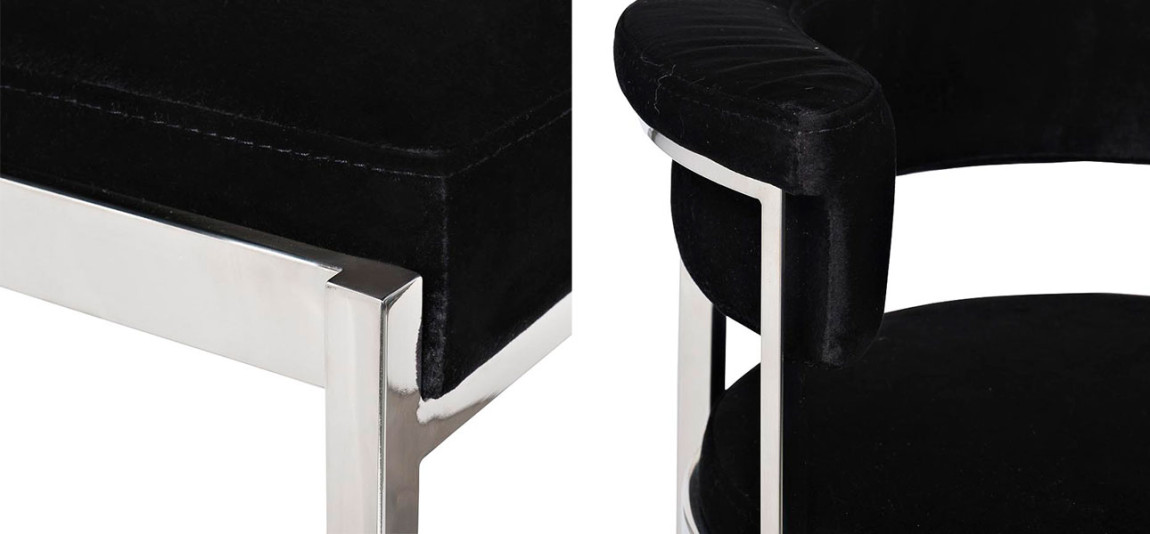 Стул барный Rona black