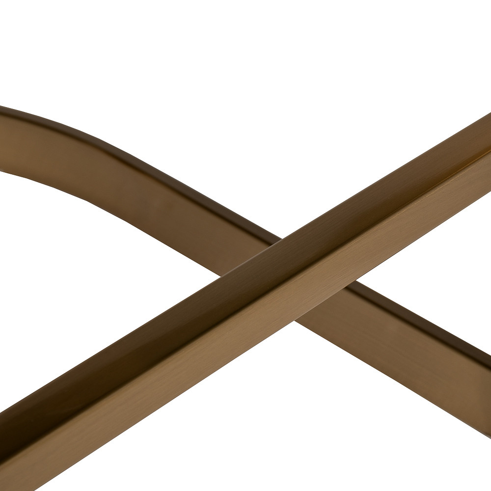 Стул барный букле бежевый с каркасом цвета матовое золото Tactility