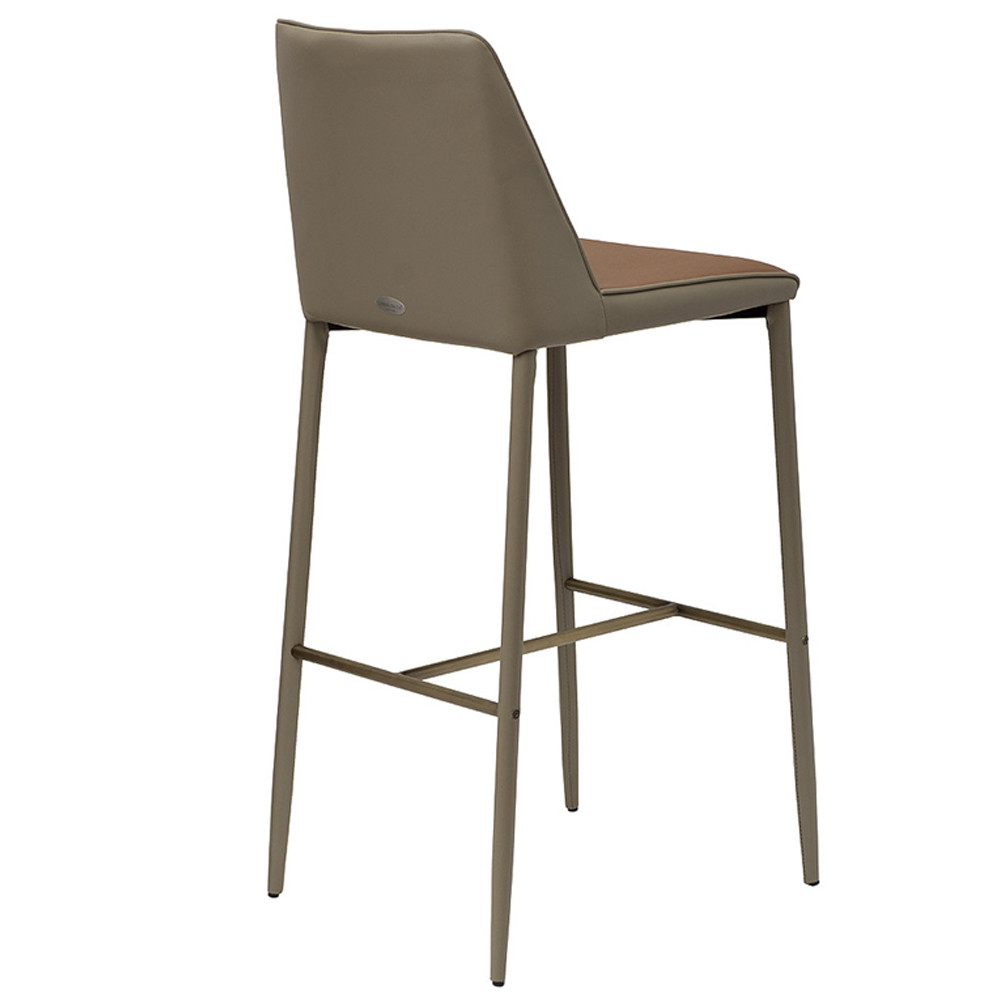 Стул барный с терракотовой обивкой из экокожи Spectacular High Chair