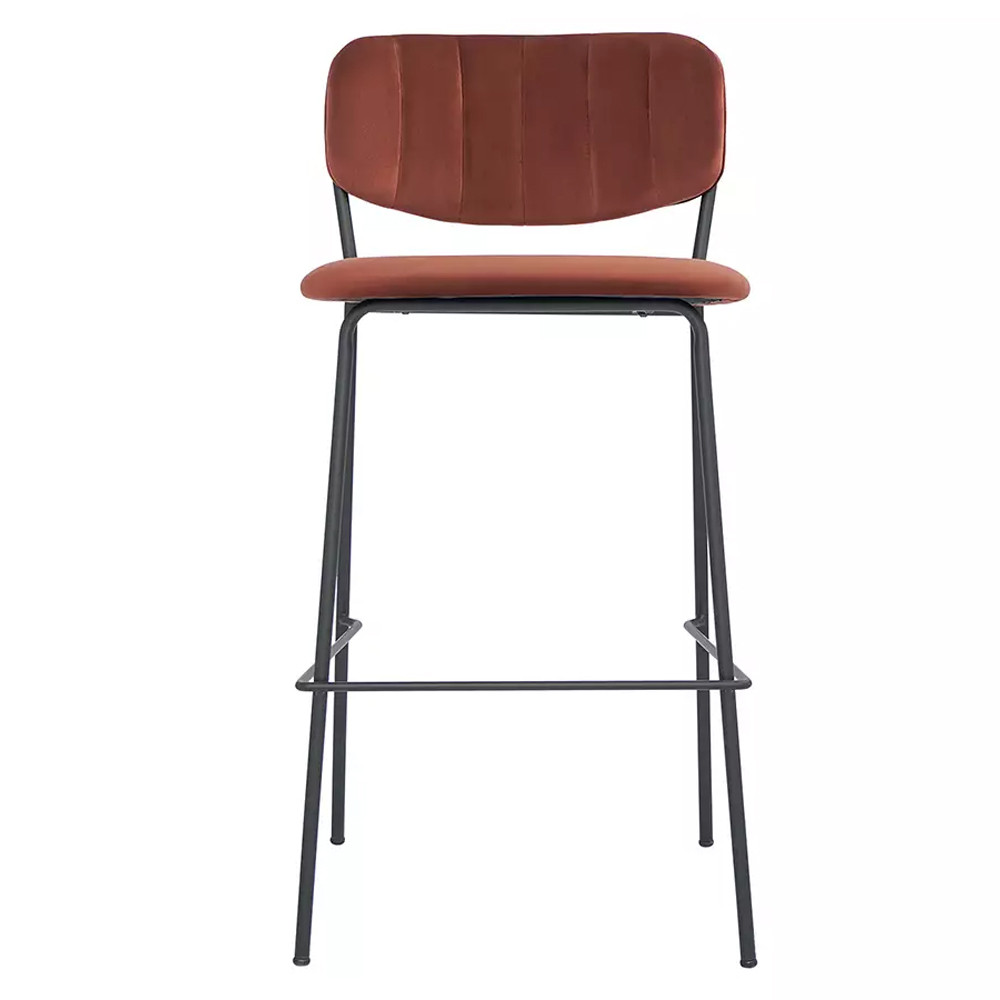 Стул барный с широкой полукруглой спинкой Chair Smooth Shapes