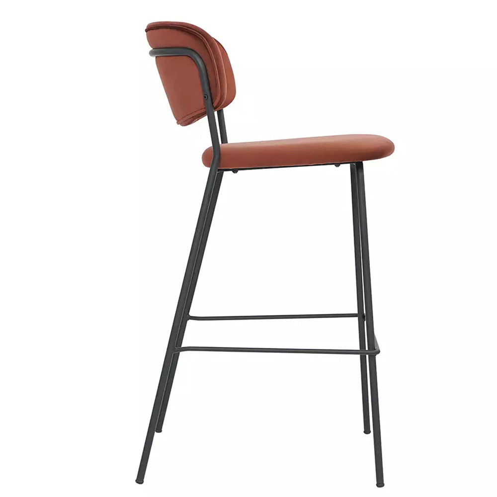 Стул барный с широкой полукруглой спинкой Chair Smooth Shapes