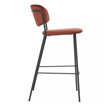 Стул барный с широкой полукруглой спинкой Chair Smooth Shapes