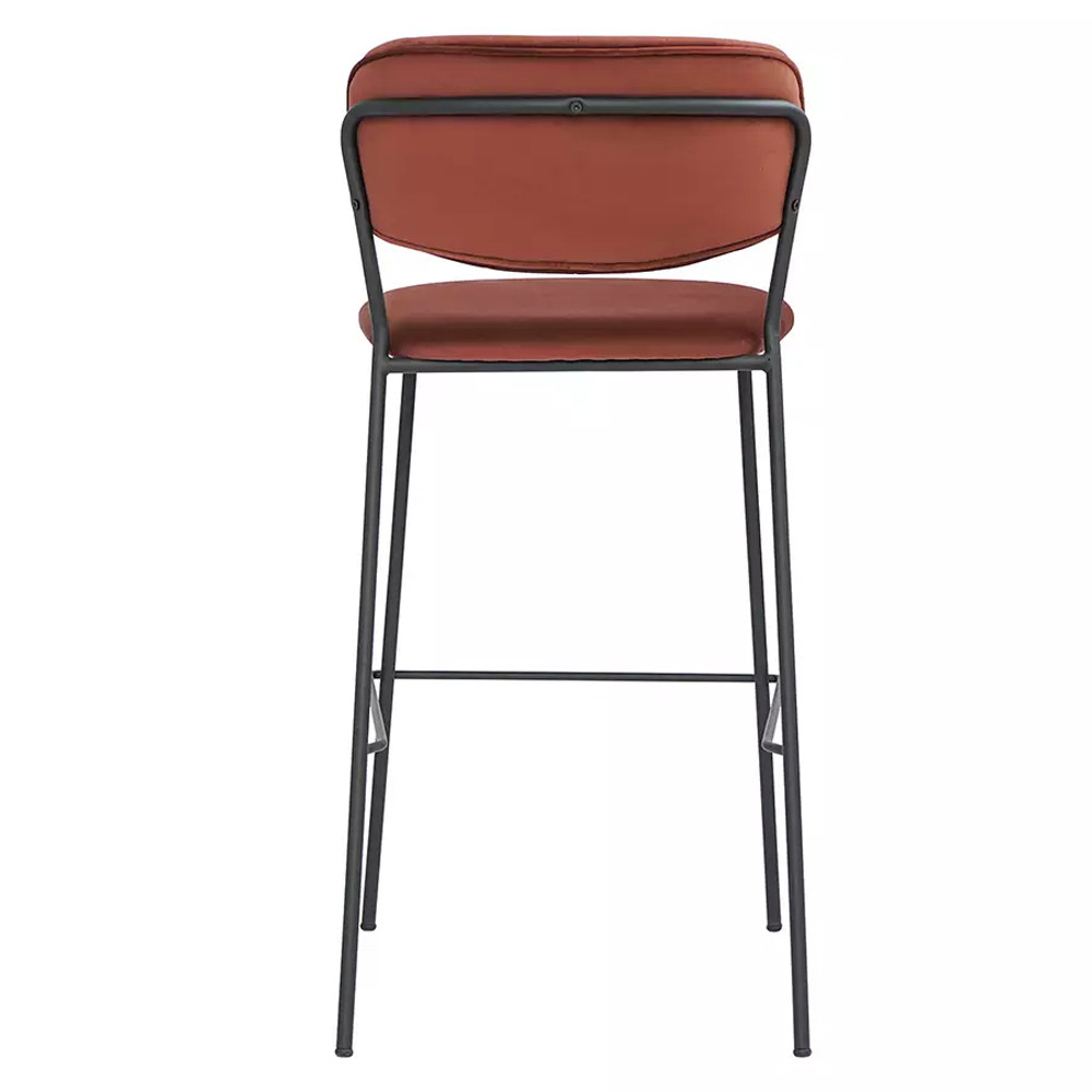 Стул барный с широкой полукруглой спинкой Chair Smooth Shapes