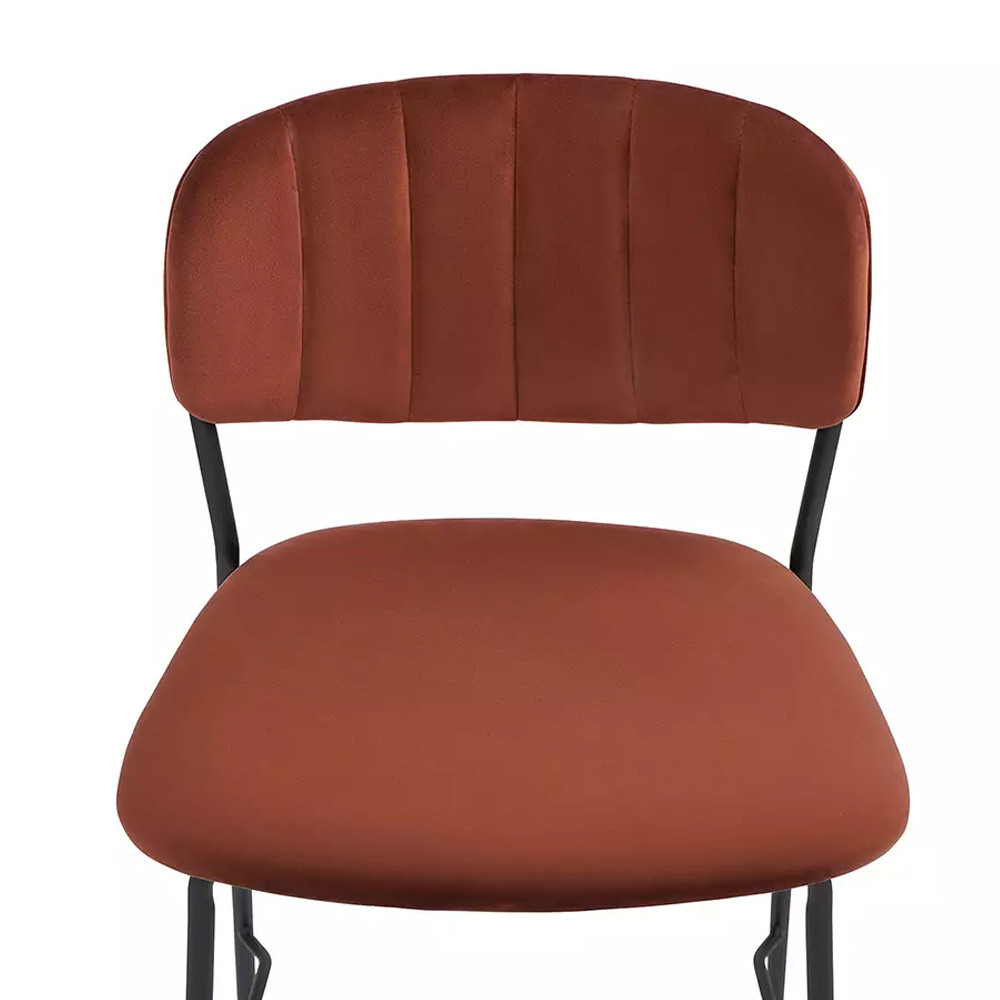 Стул барный с широкой полукруглой спинкой Chair Smooth Shapes