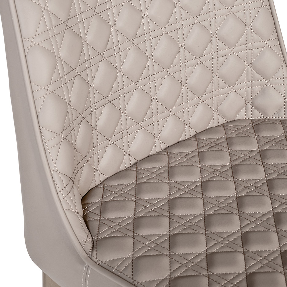 Стул барный светло-серый из экокожи Spectacular High Bar Stool