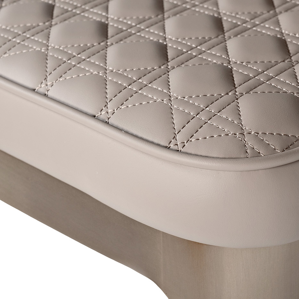 Стул барный светло-серый из экокожи Spectacular High Bar Stool