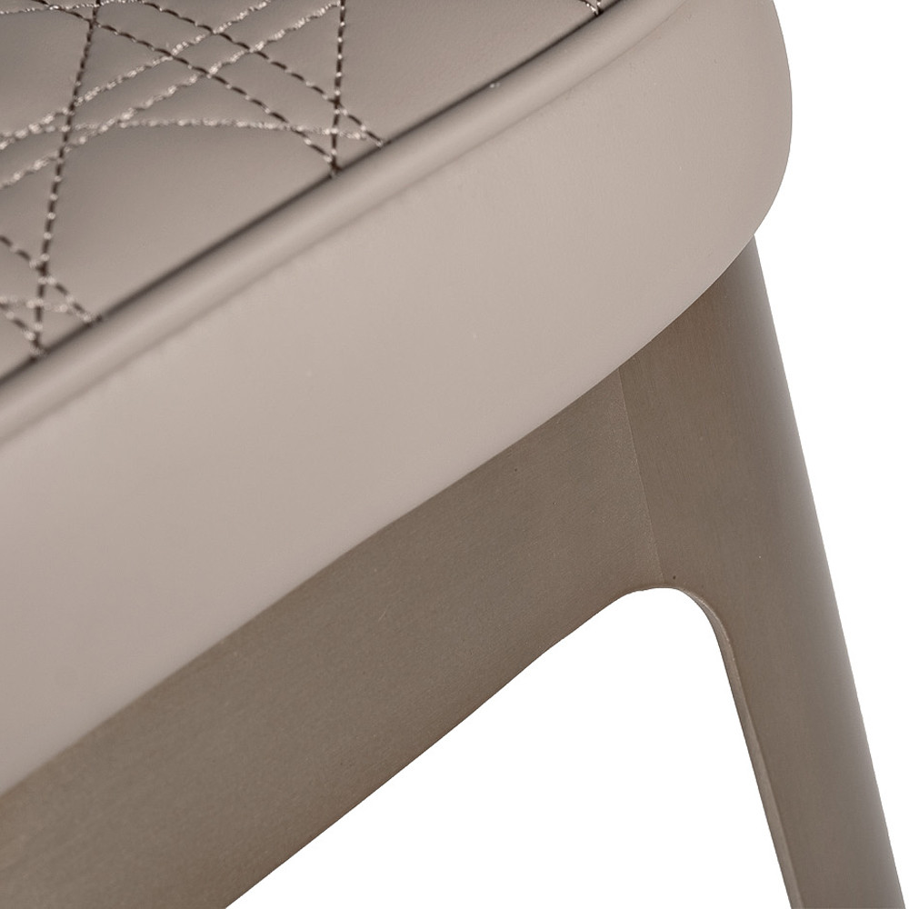 Стул барный светло-серый из экокожи Spectacular High Bar Stool