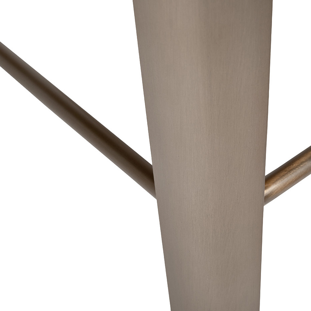 Стул барный светло-серый из экокожи Spectacular High Bar Stool