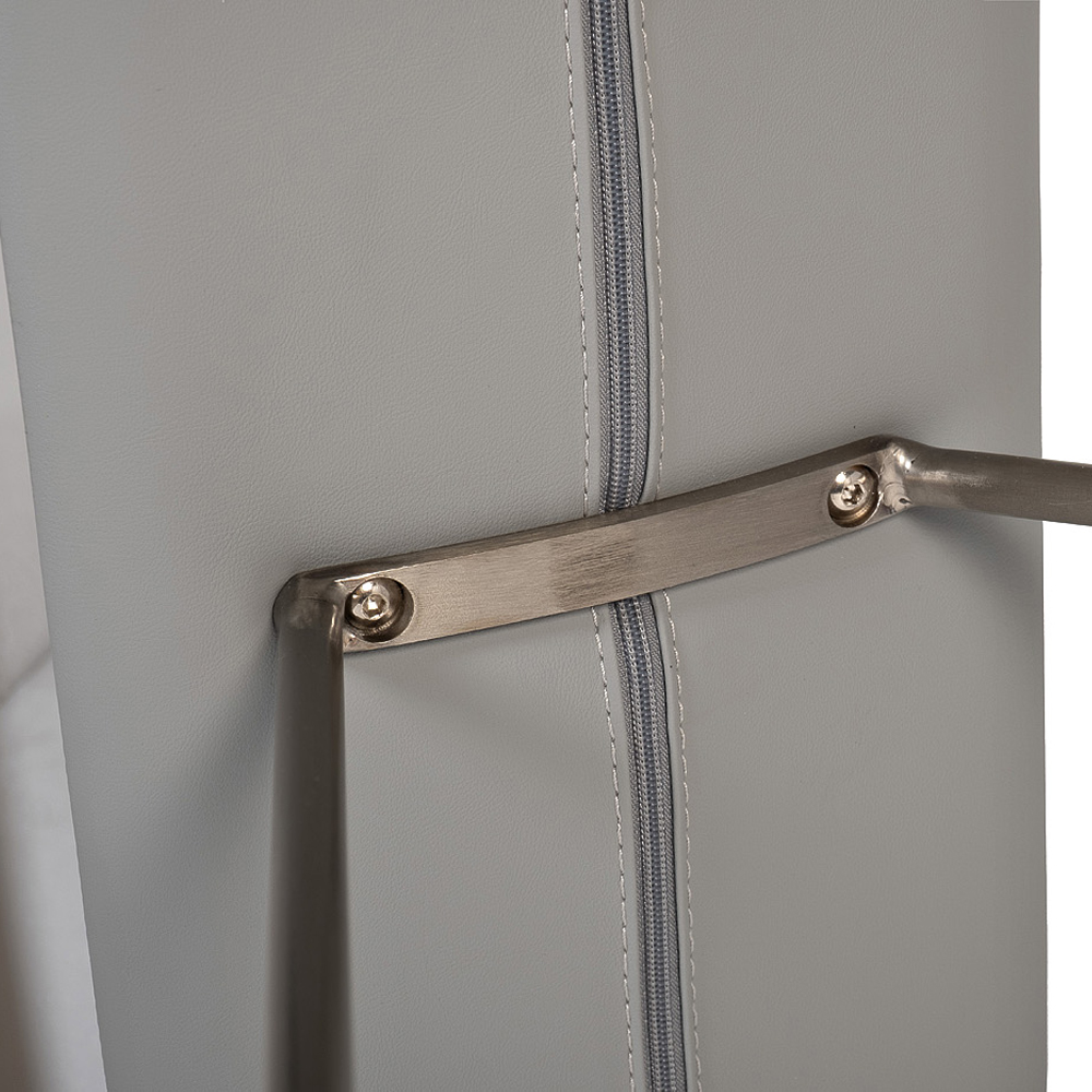 Стул барный серый с обивкой из экокожи Special Support