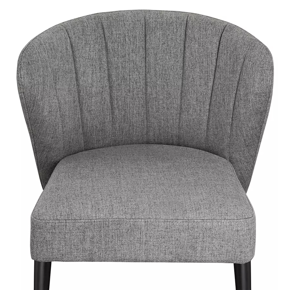 Стул барный серый с широкой закругленной спинкой Bar Chair Gray