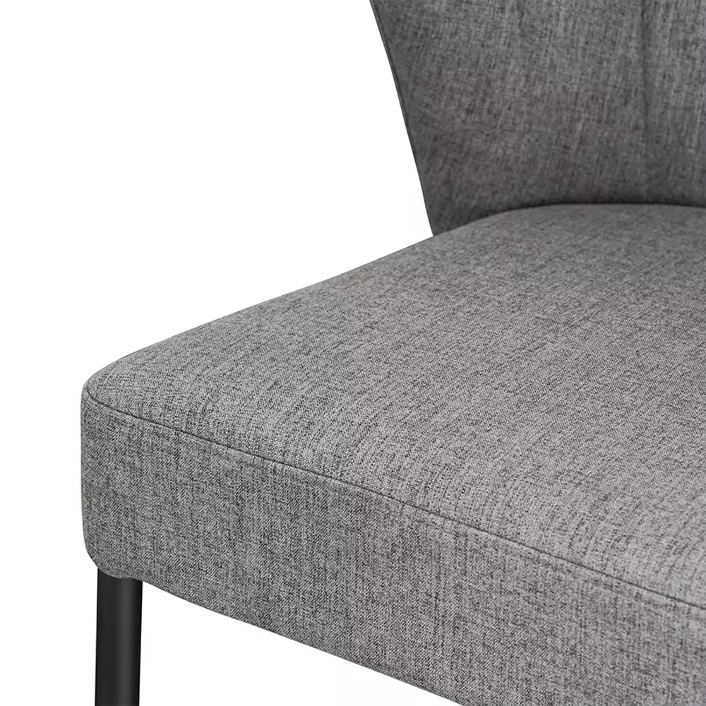 Стул барный серый с широкой закругленной спинкой Bar Chair Gray