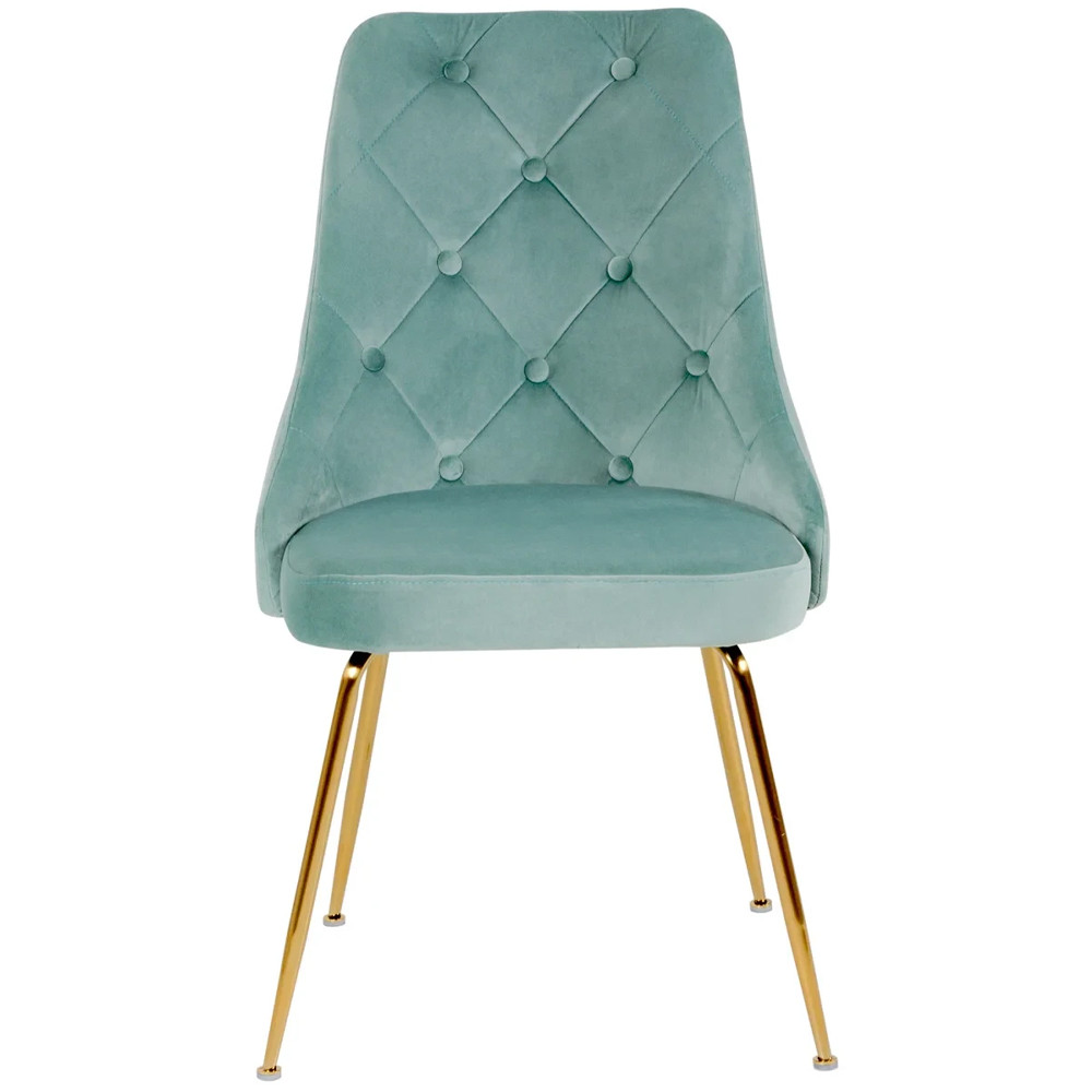 Стул в мятной велюровой обивке Ward Mint Velour Chair