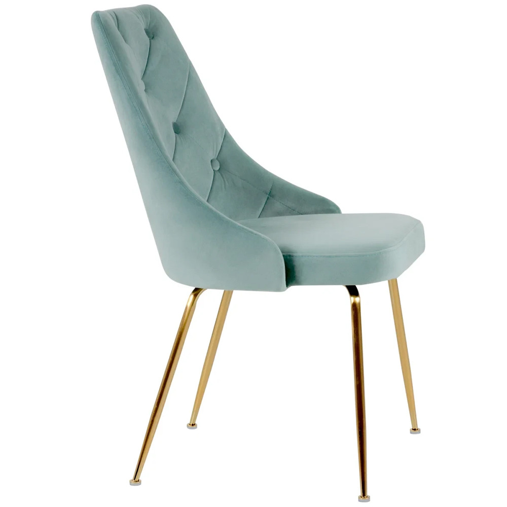 Стул в мятной велюровой обивке Ward Mint Velour Chair