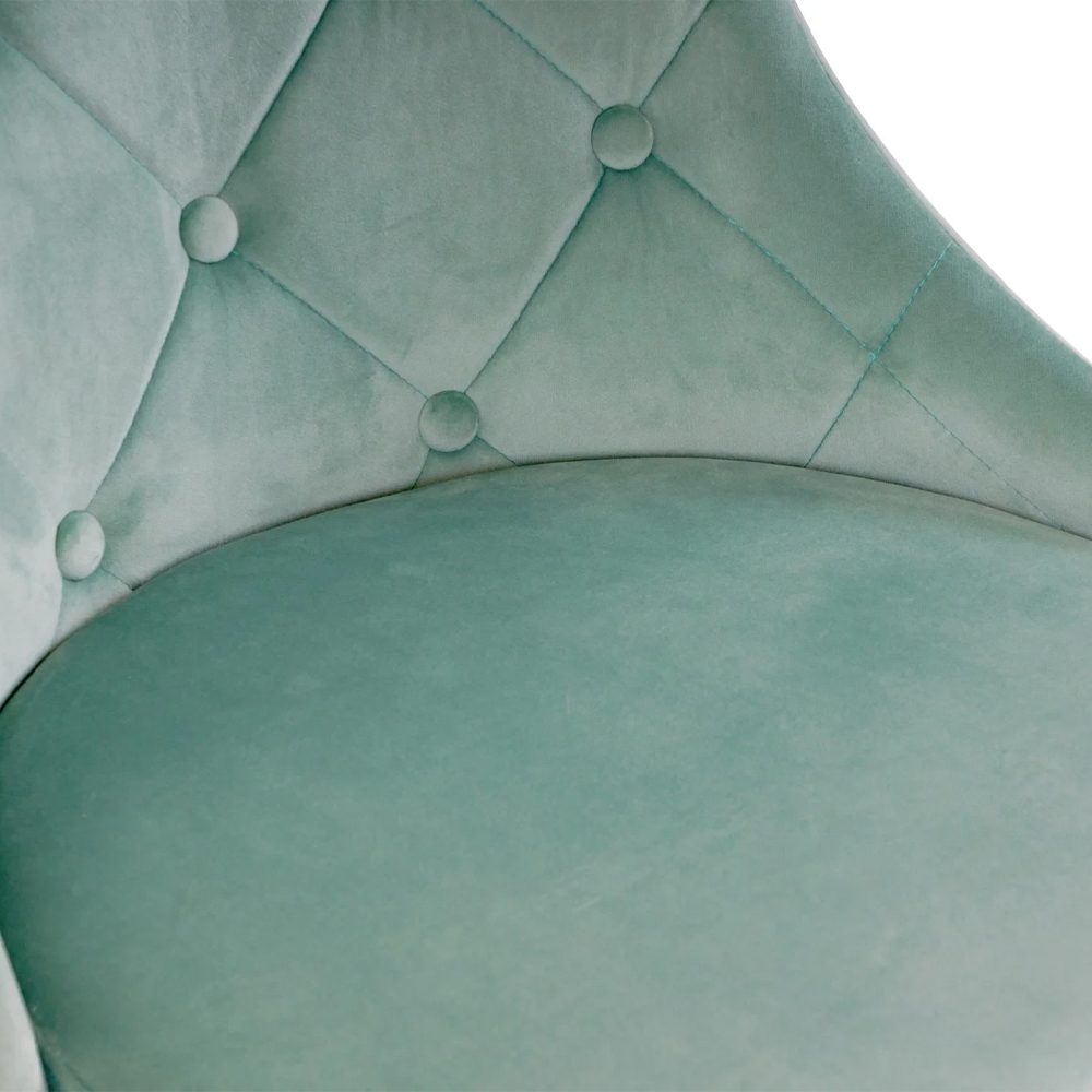 Стул в мятной велюровой обивке Ward Mint Velour Chair