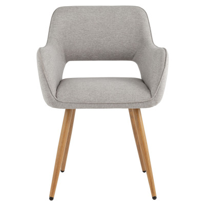 Стул в рогожке серого цвета NEASAN STOOL