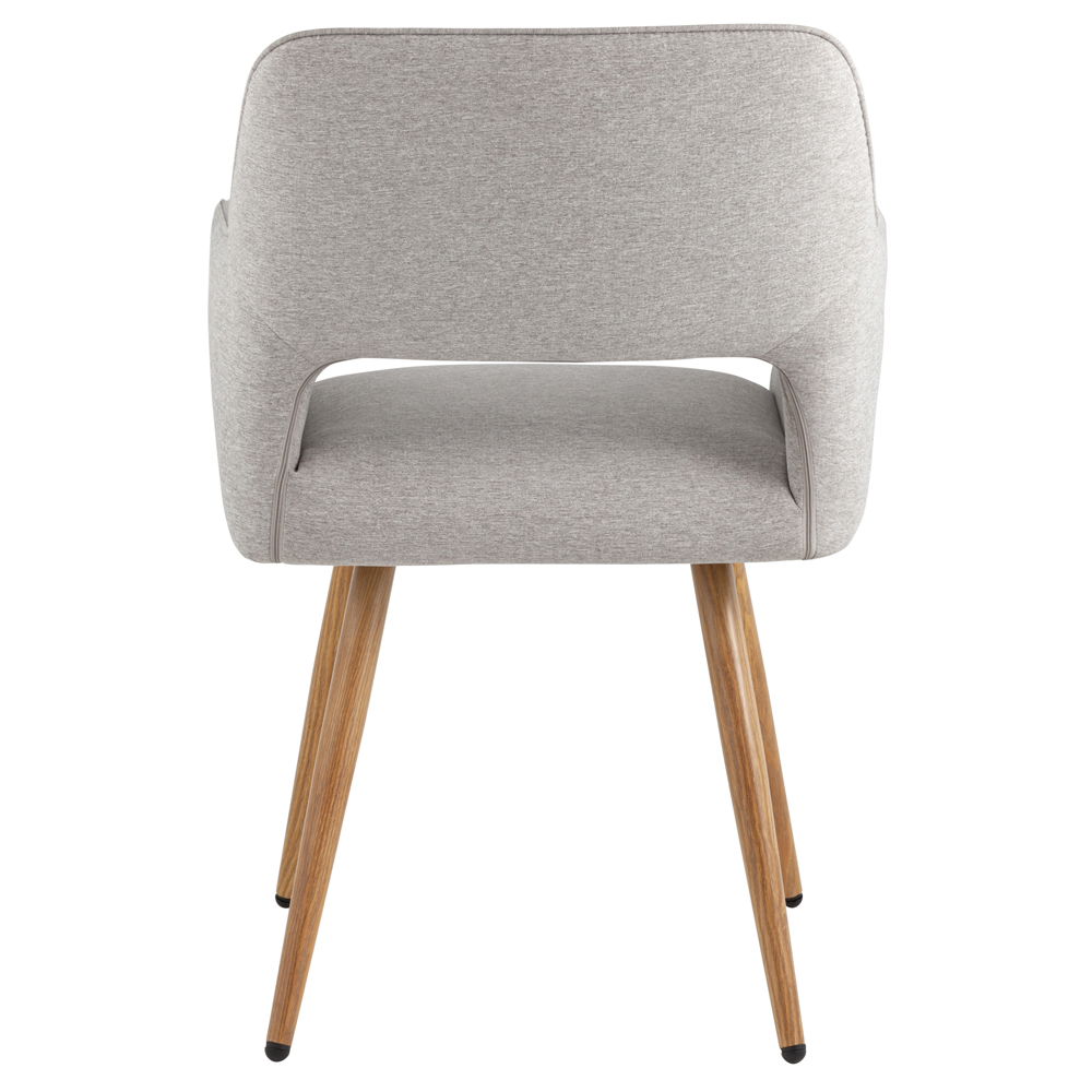 Стул в рогожке серого цвета NEASAN STOOL