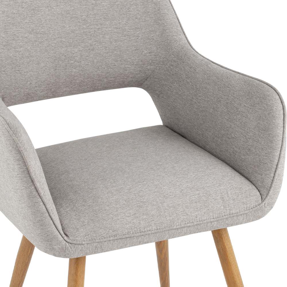 Стул в рогожке серого цвета NEASAN STOOL