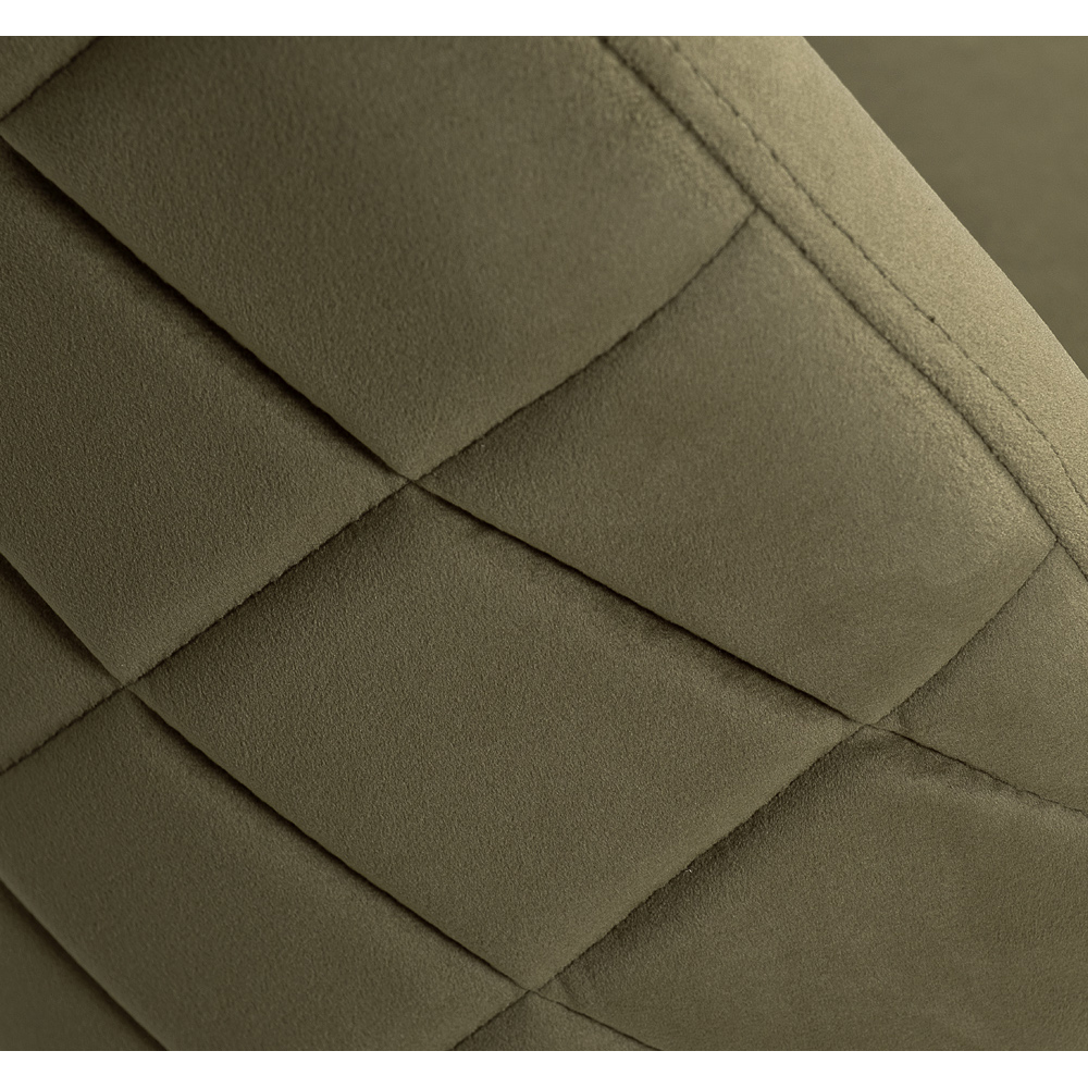 Стул велюровый хаки на золотистых металлических ножках Vendramin Chair