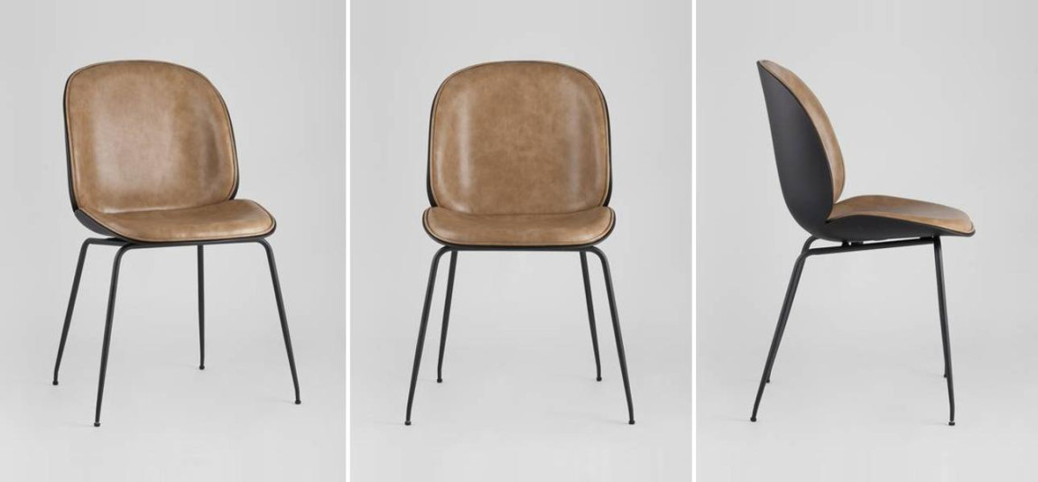 Стул Винтажная Коричневая Экокожа Vendramin Chair