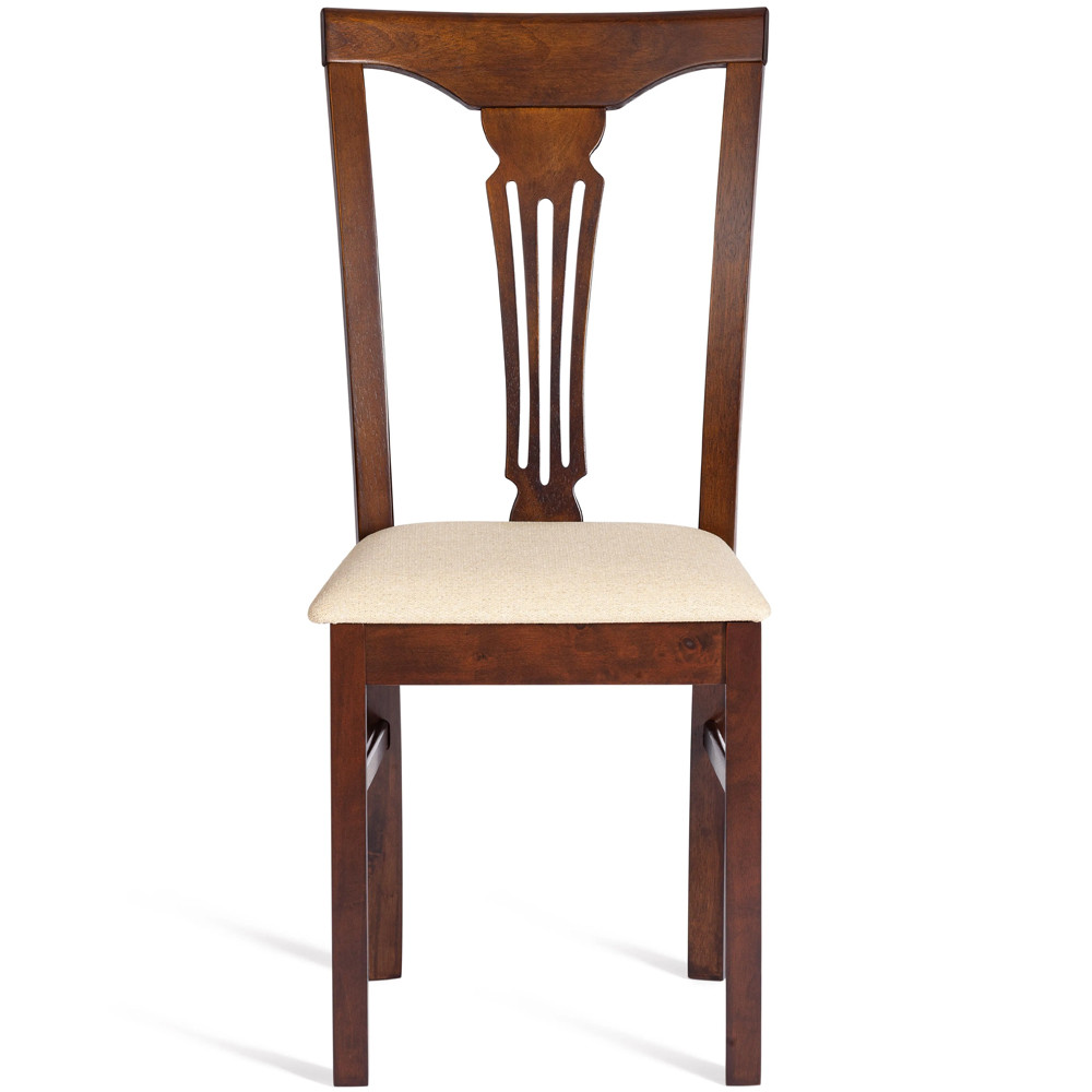 Стул деревянный с узором ручной работы Espresso