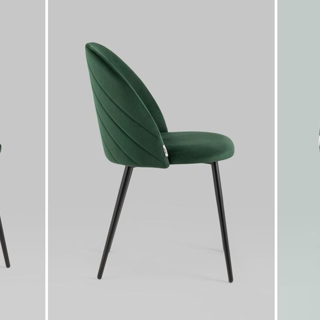 Стул Зеленый Велюр Miruna Leaf Chair