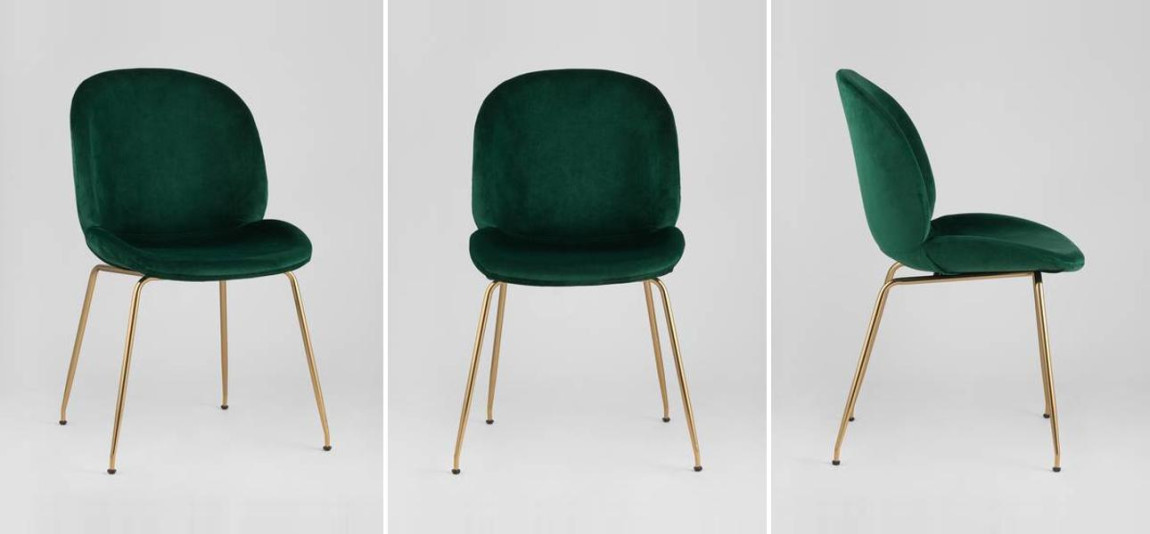 Стул Зеленый Велюр Vendramin Chair