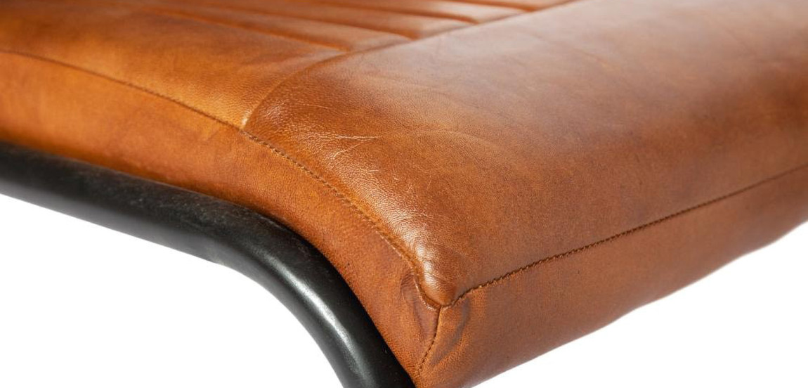 Стул из кожи буйвола Industrial leather chair