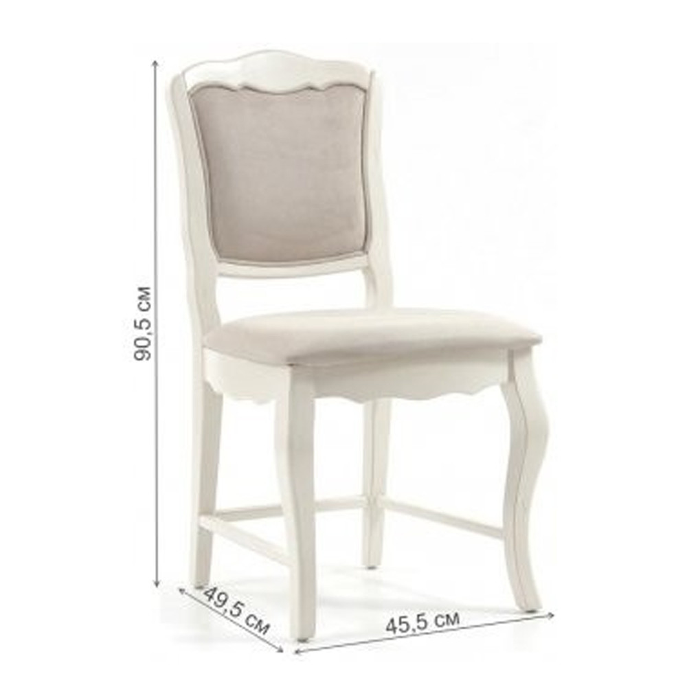 Стул из массива берёзы в стиле прованс Interiors Romance