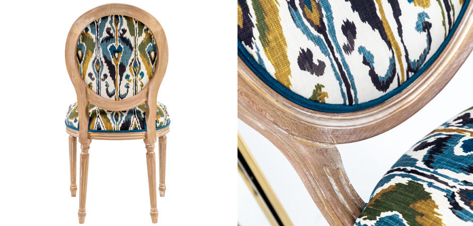Стул из натурального бука Ikat Pattern