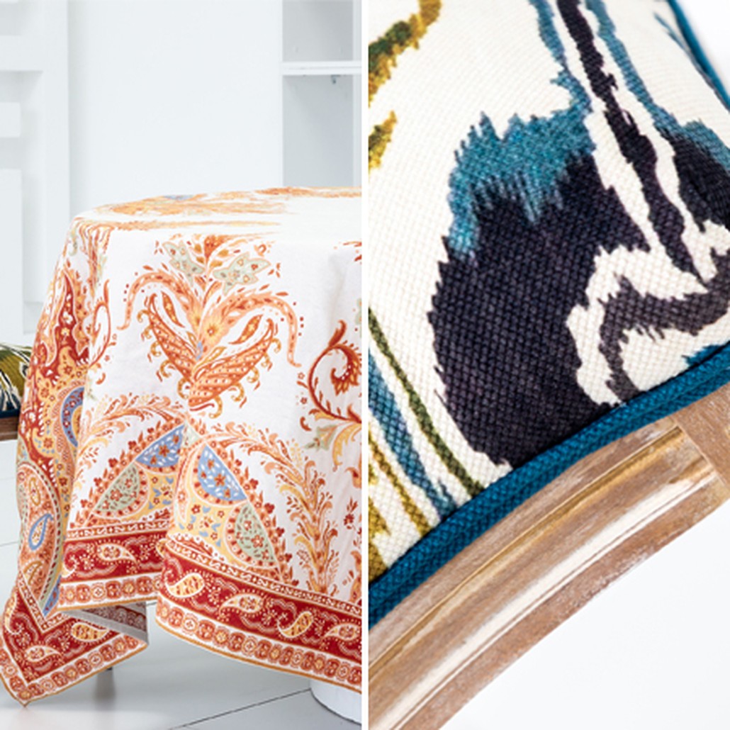 Стул из натурального бука Ikat Pattern