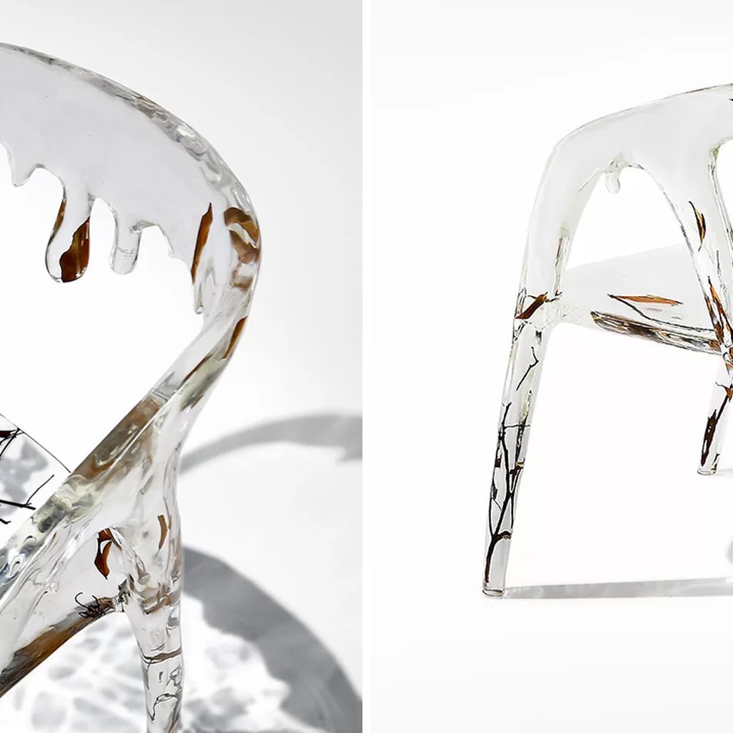 Стул из прозрачного акрила Crystal Waterfall Armchair