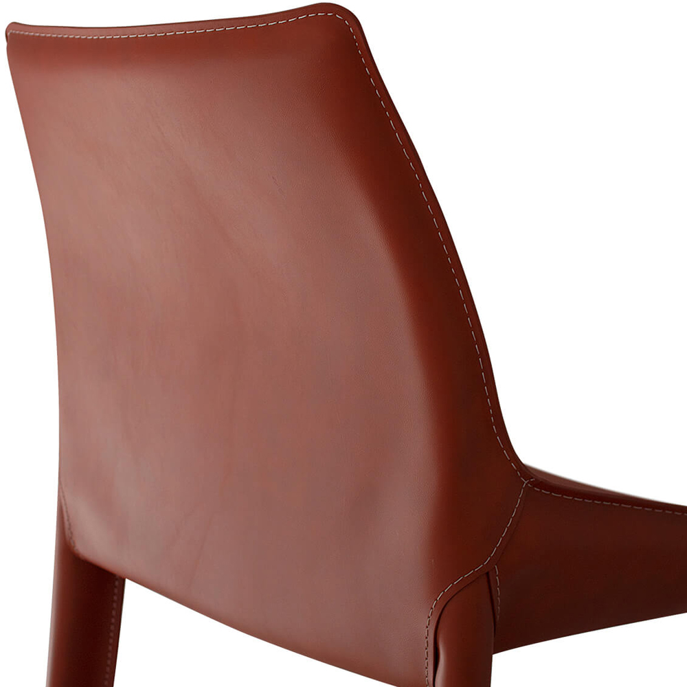 Стул коричневый из искуственной кожи на 4-х ножках Enigma Brown