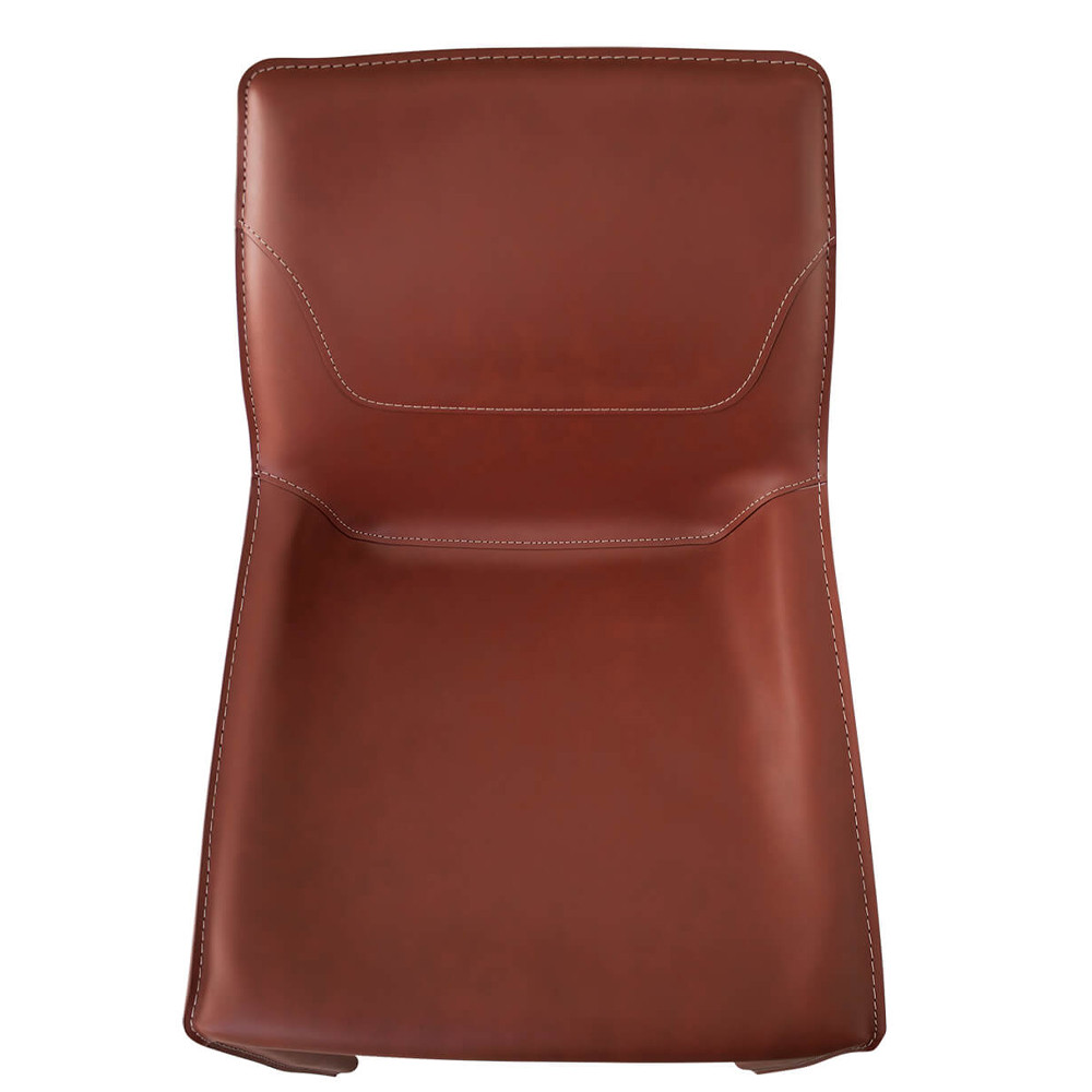 Стул коричневый из искуственной кожи на 4-х ножках Enigma Brown