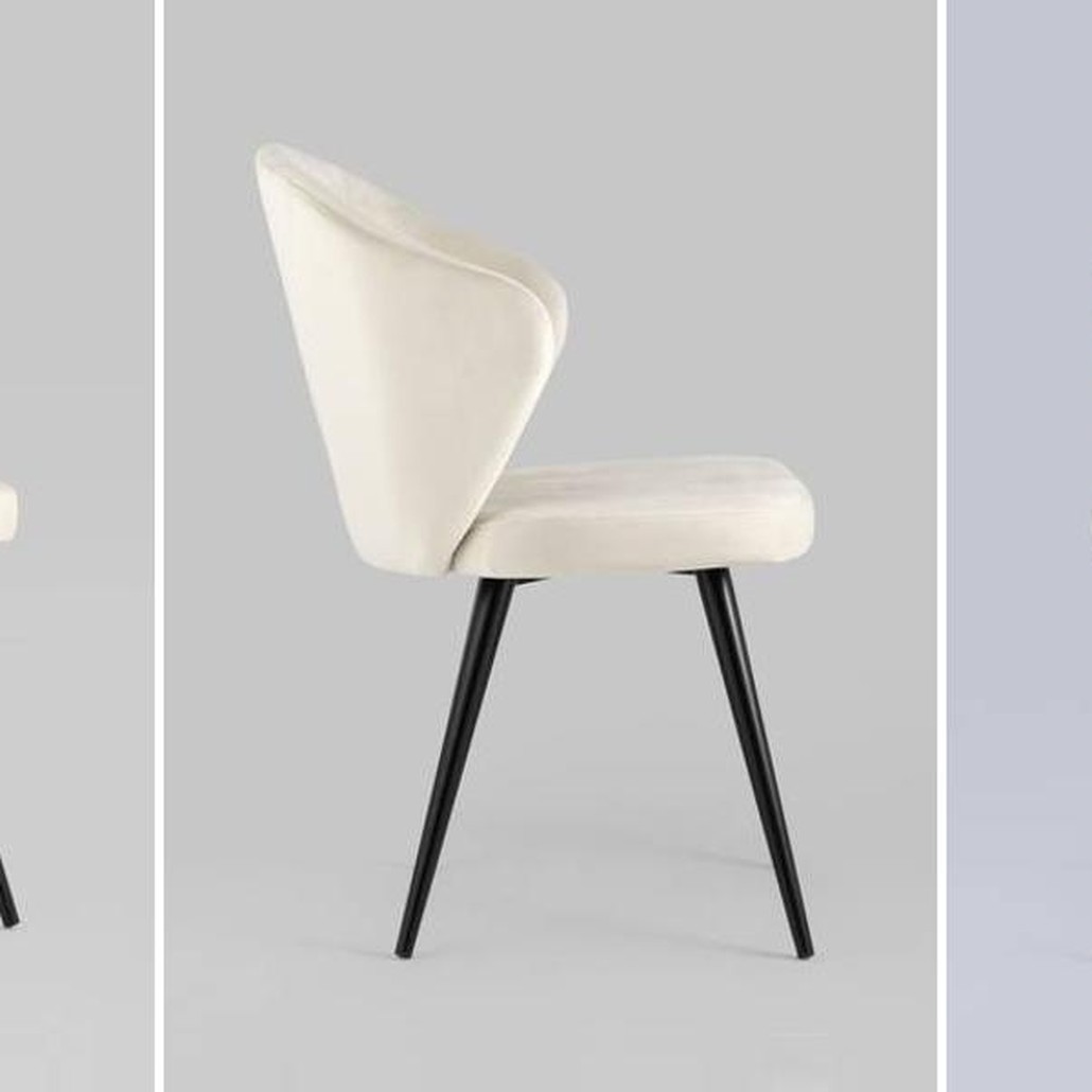 Стул Кремовый Бархат Volante Chair