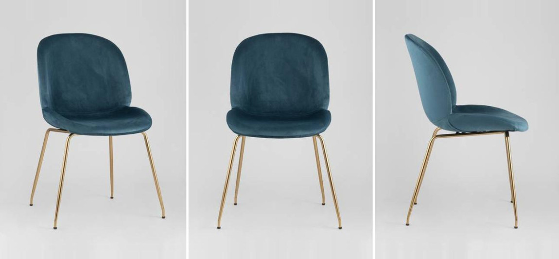 Стул Маренго Синий Велюр Vendramin Chair