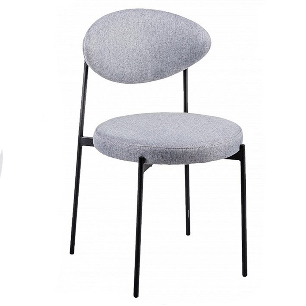 Стул металлический с мягкой спинкой и сиденьем Alfie Chair