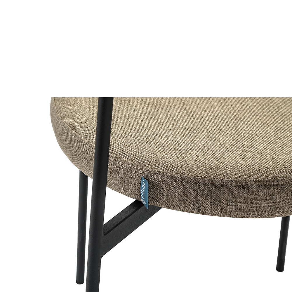 Стул металлический с мягкой спинкой и сиденьем Alfie Chair