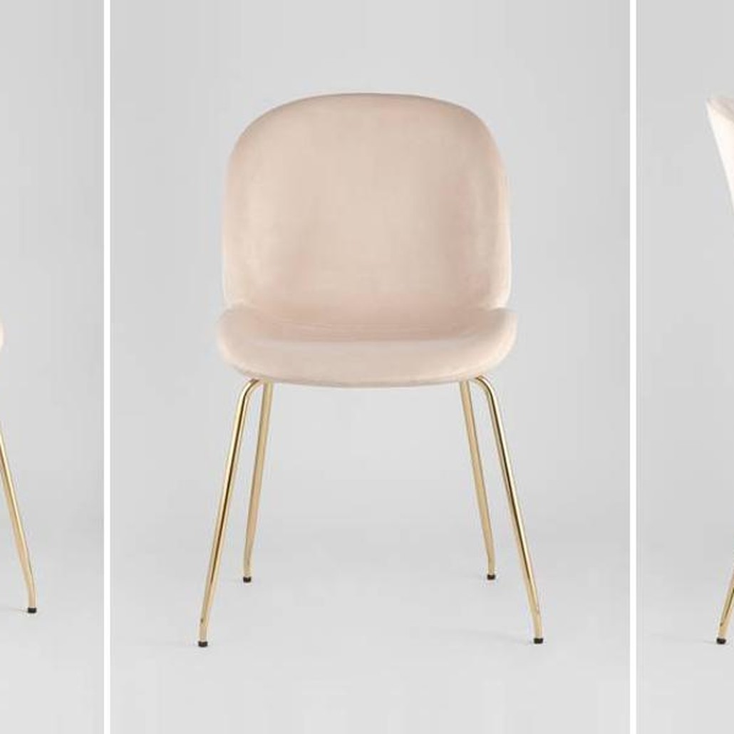 Стул Молочный Велюр Vendramin Chair