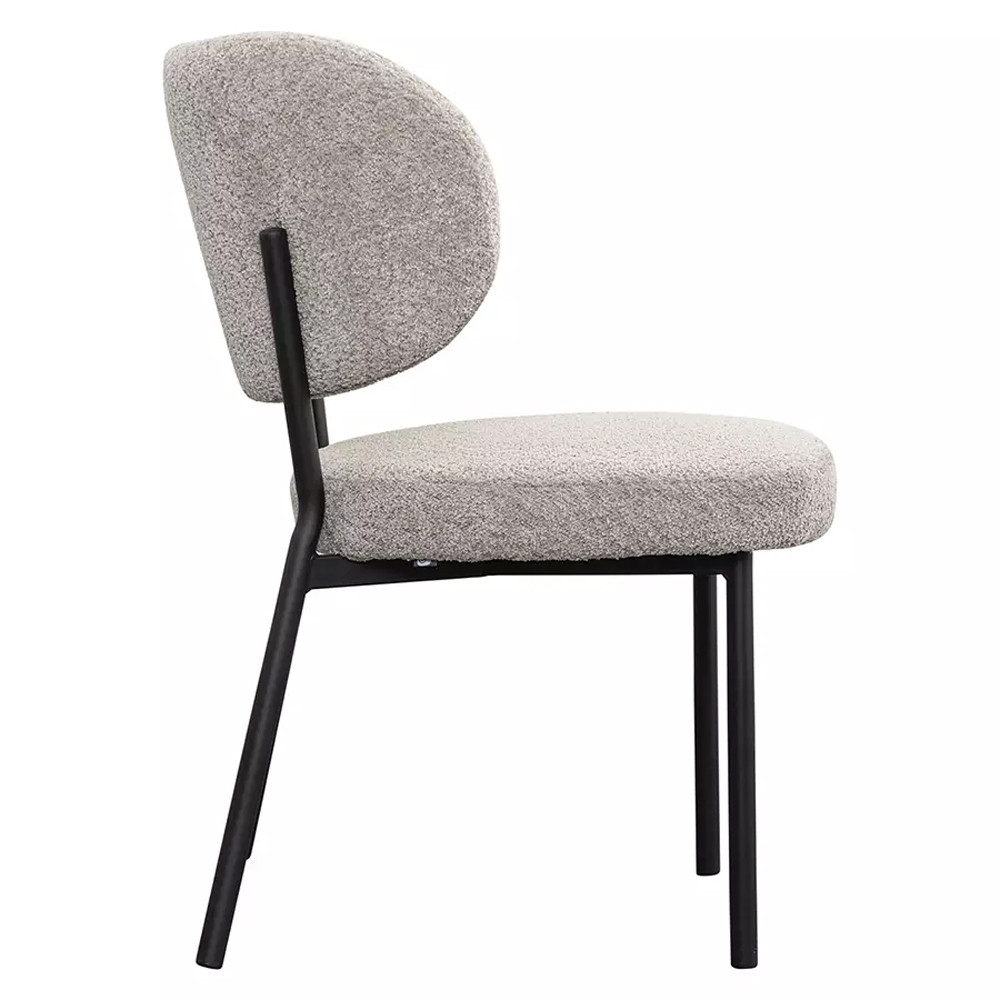 Стул мягкий с серо-бежевой буклированной обивкой Inspiration from Provence