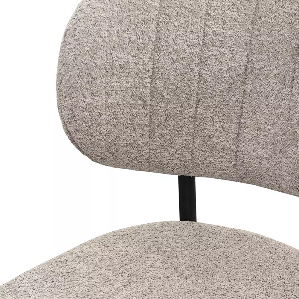 Стул мягкий с серо-бежевой буклированной обивкой Inspiration from Provence