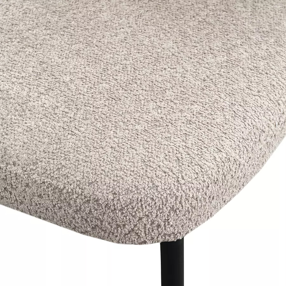 Стул мягкий с серо-бежевой буклированной обивкой Inspiration from Provence