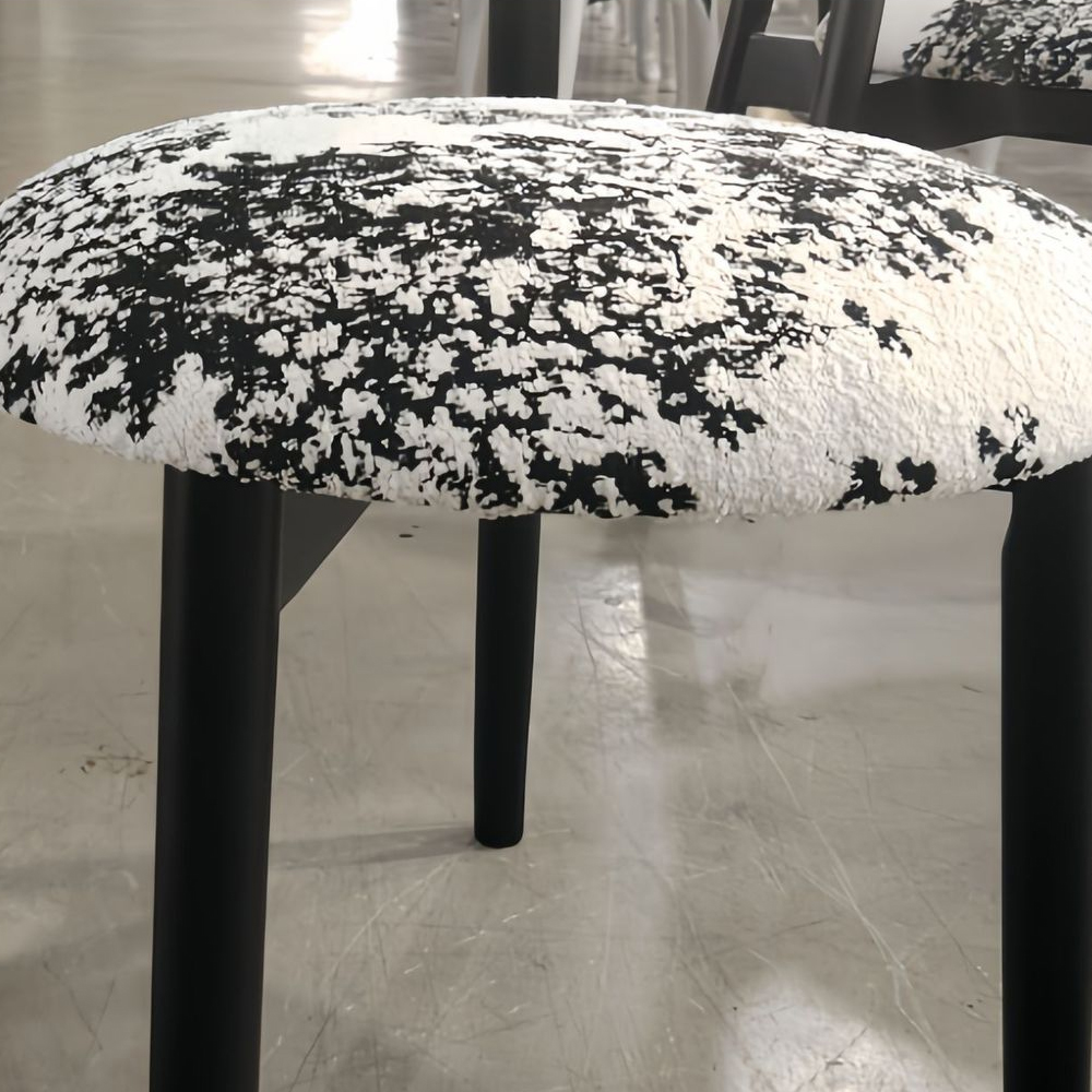 Стул обеденный деревянный с цветочной обивкой Foshan Chair