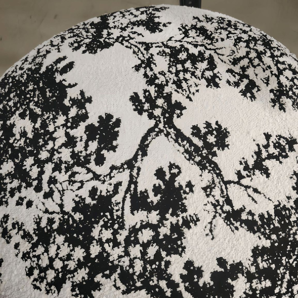 Стул обеденный деревянный с цветочной обивкой Foshan Chair