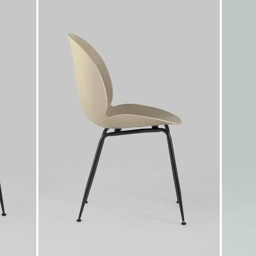 Стул Пластиковый Бежевый цвет Vendramin Chair