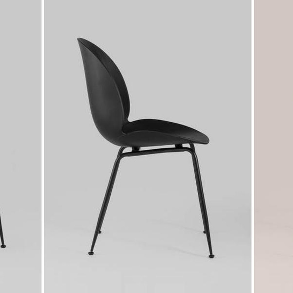 Стул Пластиковый Черный цвет Vendramin Chair