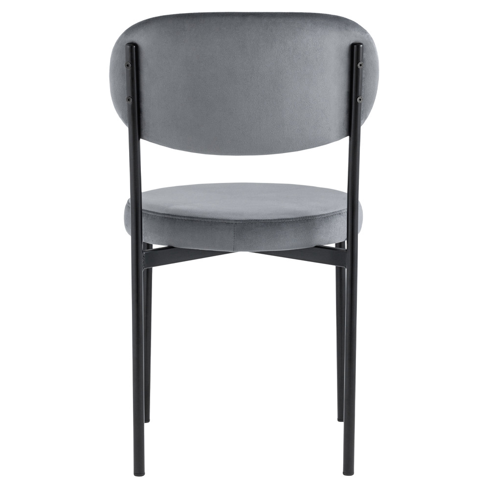 Стул с круглым сиденьем на металлическом основании ALFIE CHAIR Grey