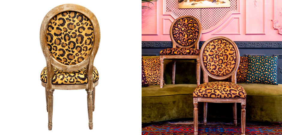 Стул с леопардовым принтом Wild animals Light