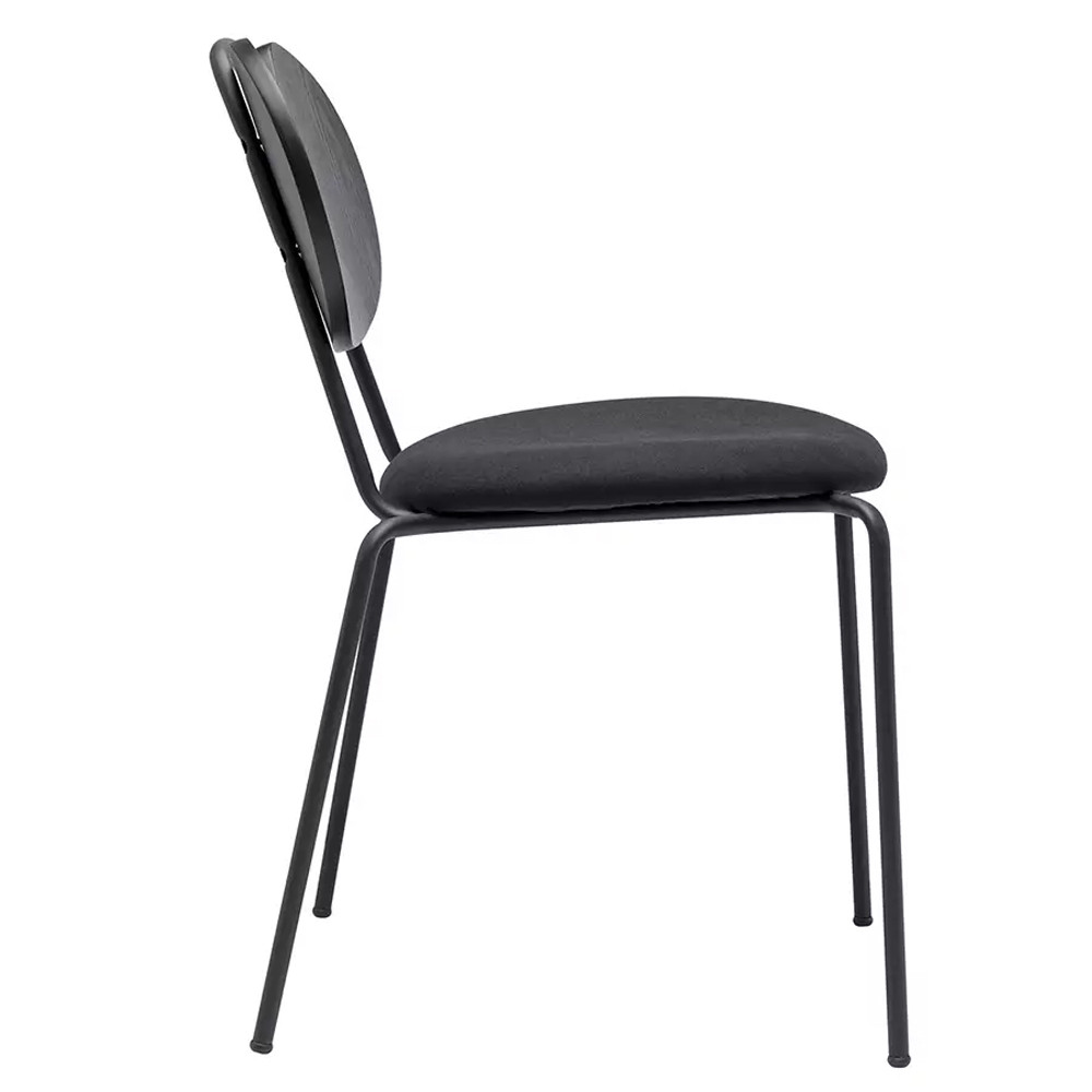 Стул с мягким сиденьем черный Stool Loft Black