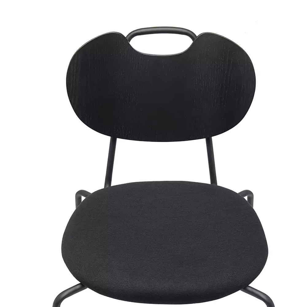 Стул с мягким сиденьем черный Stool Loft Black