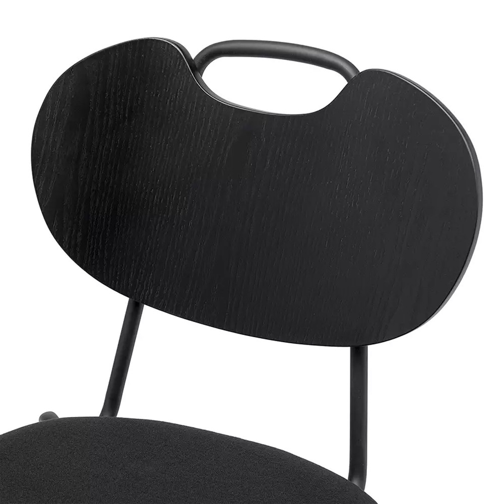 Стул с мягким сиденьем черный Stool Loft Black